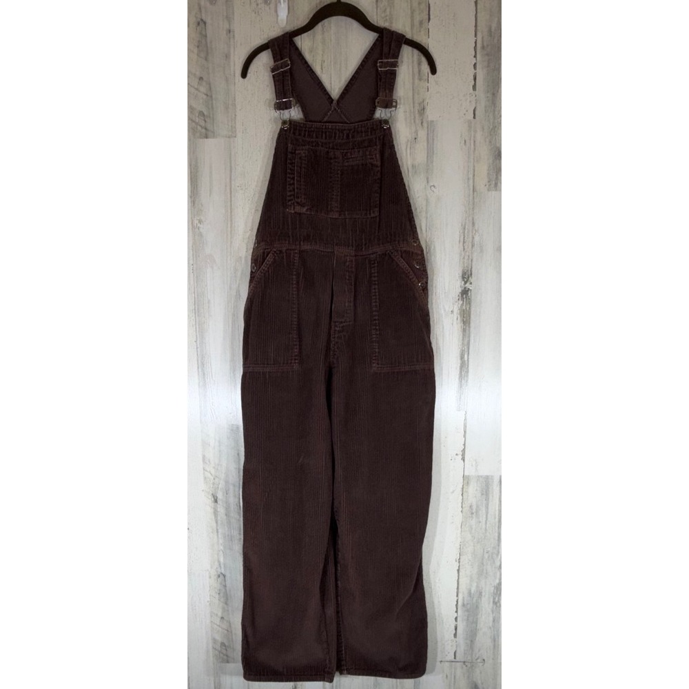 Carolina Blues Brown Corduroy Overalls Large Vintage 90s Workwear Grunge Indie